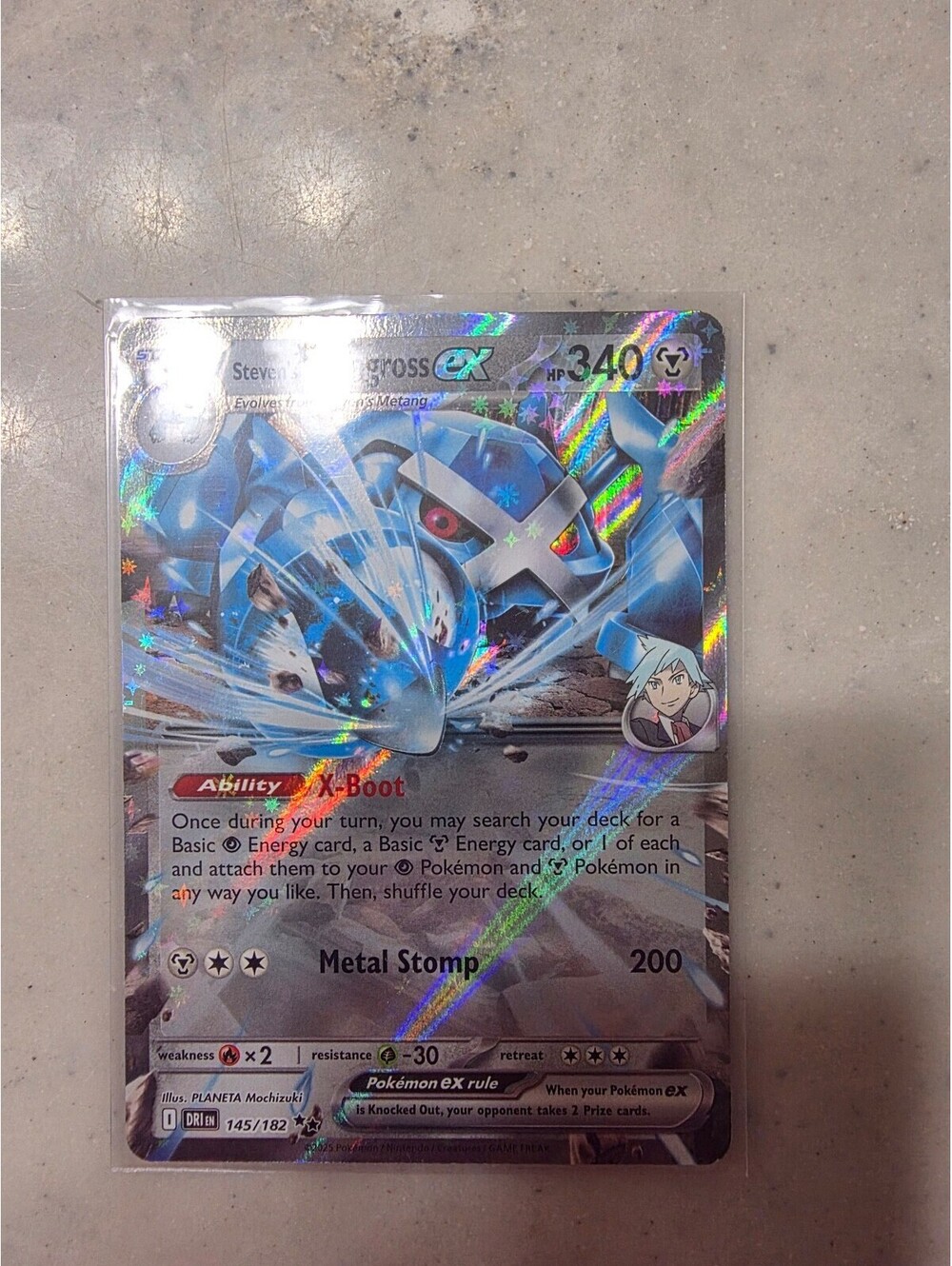 Steven's Metagross ex 145/182 Sv10: Destined Rivals Holo